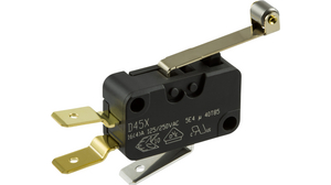 Micro Switch D4, 16A, 1CO, 4N, Roller Lever