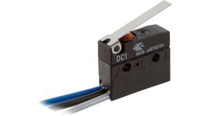 Micro Switch DC, 6A, 1CO, 2N, Straight Lever