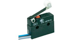 Micro Switch DC, 6A, 1CO, 2N, Short Roller Lever