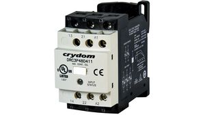 Solid State Contactor, 3NO, 7.6A, 3.7kW, 480VAC