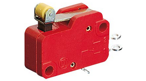 Micro Switch 1006, 10A, 1CO, 2.5N, Short Roller Lever