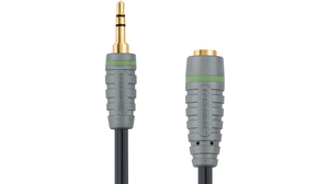 Audio Cable, Stereo, 3.5 mm Jack Plug - 3.5 mm Jack Socket, 5m
