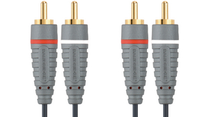 Audio Cable, Stereo, RCA Plug - RCA Plug, 3m