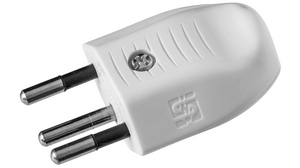 Mains Plug 10A 250V CH Type J (T12) Plug White