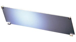 Frontpanel, hengslet 128.4 x 426.4mm Tekstilpakning Aluminium 3U