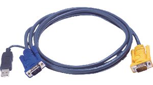 KVM special combination cable, VGA/USB, 1.8m