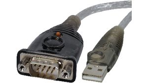 Konvertor USB - sériové RS232, RS-232, 1 DB9 samec