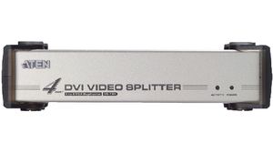 Video/audio splitter DVI, 4-port