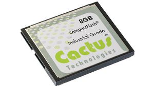 Industrial Memory Card, CompactFlash (CF), 128MB, 35MB/s, 20MB/s, Black