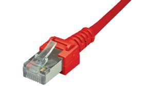 Patch Cable, RJ45 Plug - RJ45 Plug, CAT5, S/UTP, 1m, Red