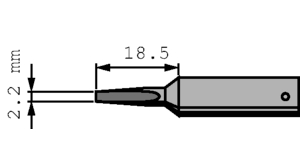 Lötspitze 832 Meissel 46mm 2.2mm