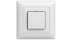 Wall Push-Button Switch EDIZIOdue 1x Cross Flush Mount 16A 230V White