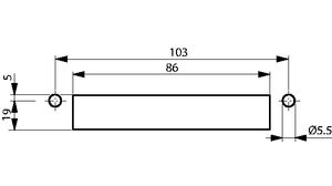 Cable Entry Frame, KEL-E, Number of Grommets 4, 86 x 24mm, Polyamide