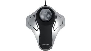 Myš ORBIT 800dpi Optický Univerzální pro obě ruce Černá/stříbrná