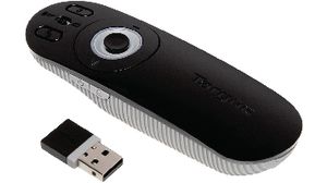 Wireless Multimedia Presenter Remote, Red, Laser, 1x AAA