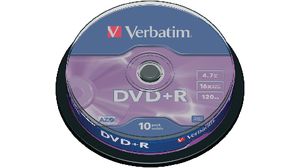 DVD+R 4.7 GB Spindle of 10