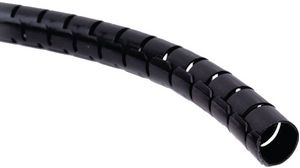 Tuyaux flexibles spiralés, 25 ... 25mm, Chlorure de polyvinyle (PVC), 20m, Noir