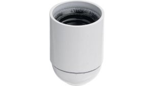 Bulb Holder, Smooth on the Outside E27 Thermoplastic White
