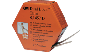 Podwójny zestaw zapięcia na rzep Dual Lock™ o niskim profilu 25.4mm x 5m Przezroczysty