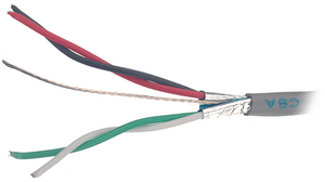 Mehradriges Kabel PVC 2x2x0.33mm² Verzinntes Kupfer Grau 305m