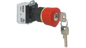 Emergency Stop Button, Complete, 1NO+1NC, IP66