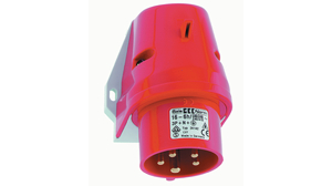 CEE Plug Red 5P 16A IP44 415V