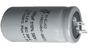 Electrolytic Capacitor 220uF, 1.6A, 500V, -10 ... 30 %