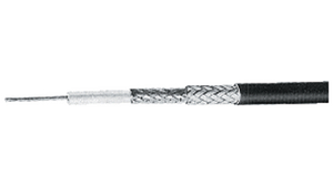 RG Coaxial Cable RG-223 PVC 5.38mm 50Ohm Silver-Plated Copper Black 100m