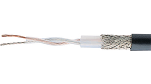 Coaxial cable PVC 8.3mm 105Ohm Tinned Copper Black 100m