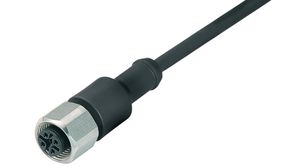 Sensorkabel, M12-Buchse - Offene Enden, 5 Leiter, 5m, IP69K, Schwarz