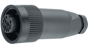 Cable socket, 693 series 7-pole, Socket, 7 Contacts, 10A, 250V, IP67