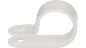 Cable Clamp, 12.5mm, Polyamide 6.6, Natural, Screw