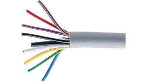 Multicore Cable, YY Unshielded, PVC, 3x 0.5mm², 100m, Grey