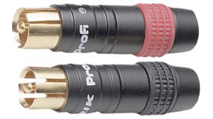 RCA Connector 7.3 mm, Plug, Straight