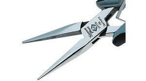 Needle Nose Pliers, Pointed / Half-Round, 155mm