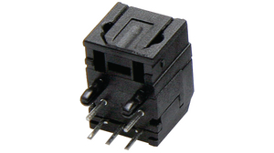 Optical Connector, Right Angle, Plug, Black