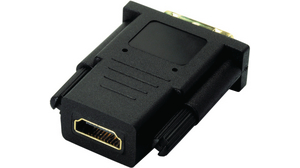 Sovitin, DVI-D 24+1-nastainen pistoke - HDMI-pistokanta