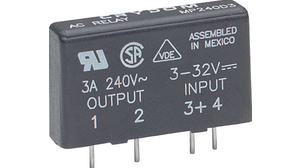 Solid State Relay Single Phase, MP, 1NO, 4A, 280V, Radial Leads