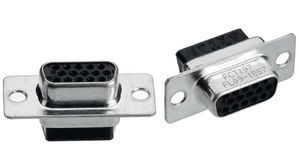 High Density D-Sub Connector, Socket, DA-26, Crimp / Straight