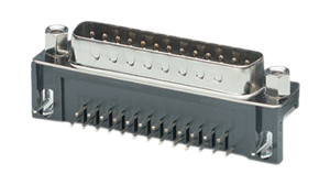 D-Sub male, Plug, DE-9, PCB Pins