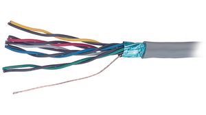 Câble multipaire PVC 8x2x0.22mm² Cuivre étamé Ardoise 30m