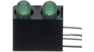 LED pour carte de circuit imprimé 3 mm Vert