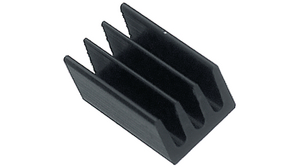 Hűtőborda Fekete galvanizált 123K/W 5x6.3x4.8mm