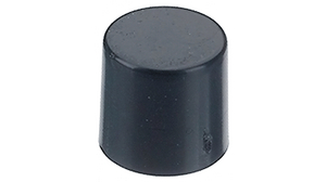 Cap Round 7.7mm Red Pushbutton