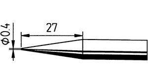 Lötspitze 842 Bleistiftspitze 27mm 0.4mm