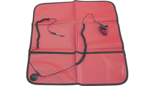 Portable ESD Electronics Handling Service Kit, Vinyl, 610 x 540mm, Red