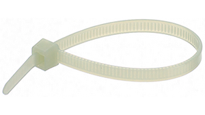 Cable Tie 100 x 2.5mm, Polyamide 6.6 HS, 80N, Natural, Pack of 100 pieces