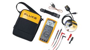 Fluke 289 FlukeView® Forms kombinált készlet, 10A, 500MOhm, Kapacitás: 1 nF ... 100 mF / Hőmérséklet: -200 ... 1350 °C