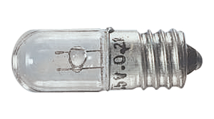 Klasická žárovka, 2W, E10, 10V
