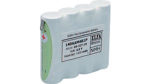 Batterie d'accumulateurs rechargeable, Ni-MH, 4.8V, 1.5Ah